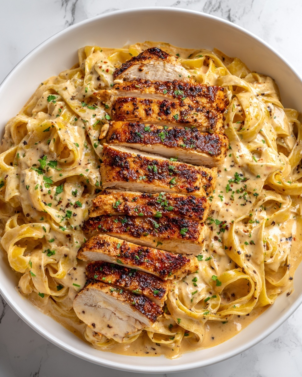 Blackened Chicken Alfredo Recipe - Recipe Image