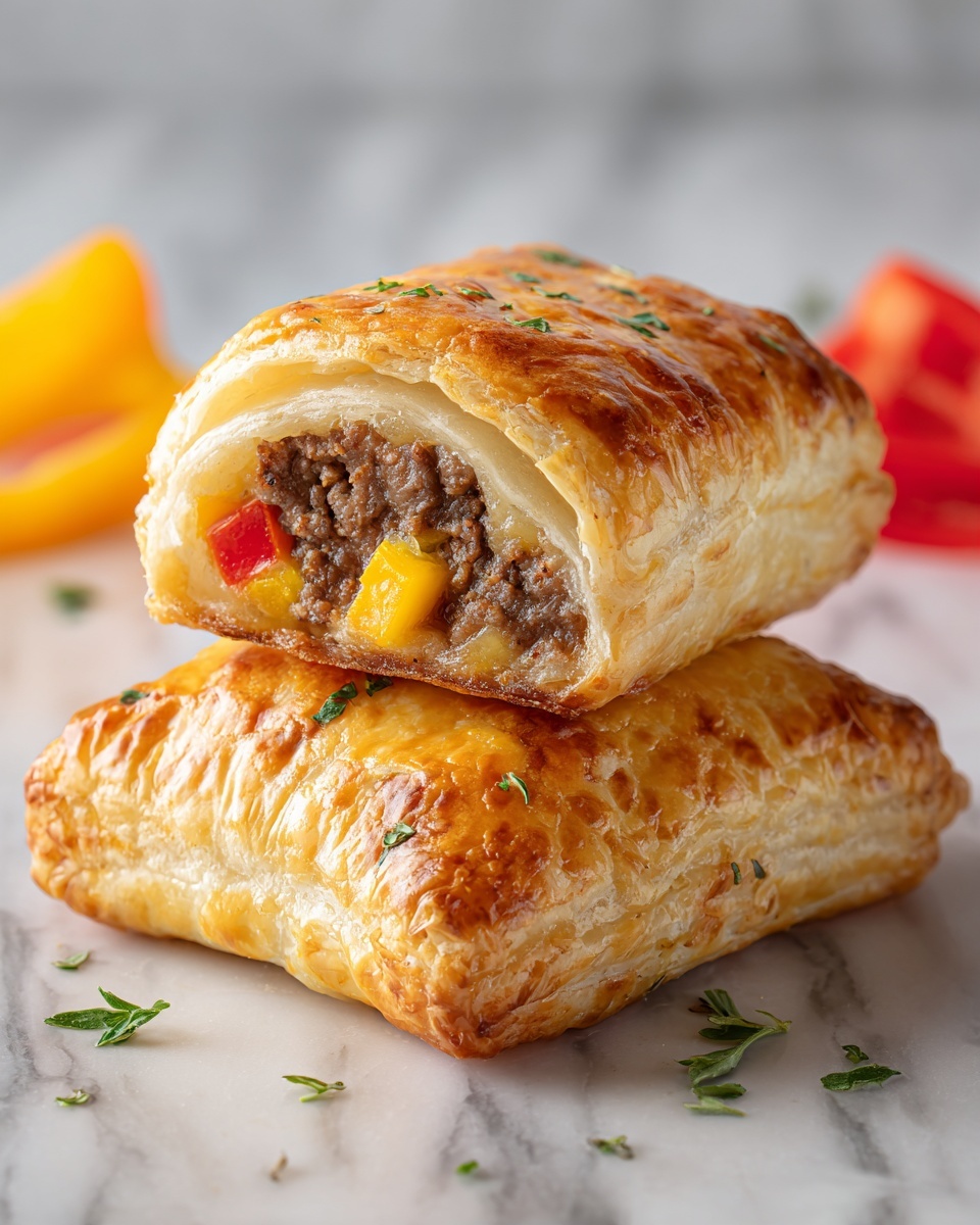 Breakfast Stuffed Puff Pastry Bars Recipe - Recipe Image
