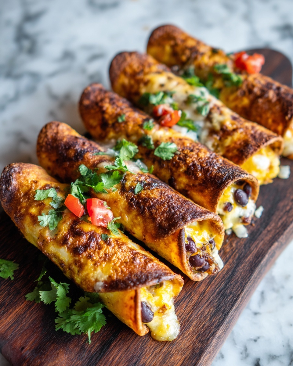 Crispy Chipotle Black Bean Taquitos Recipe - Recipe Image