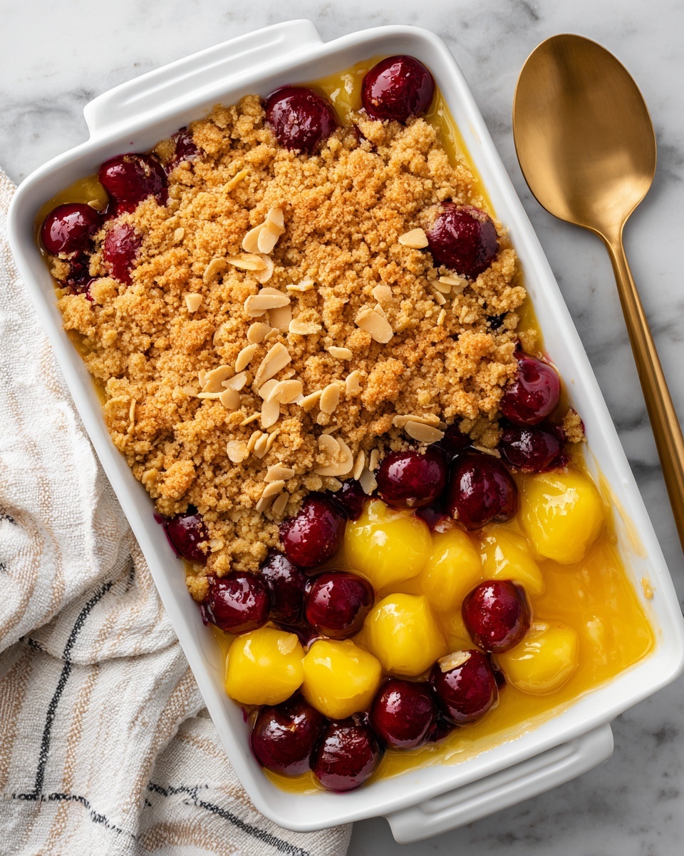 Easy Pineapple Cherry Dump Cake Recipe - Recipe Image