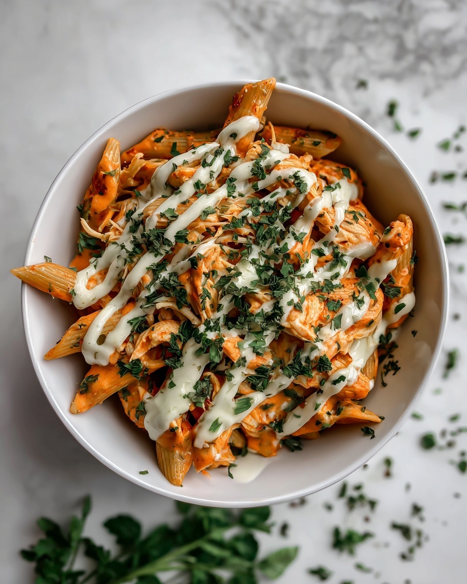 Buffalo Chicken Pasta Recipe - Recipe Image