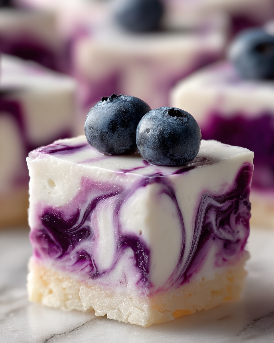 Blueberry Swirl Rice Krispies Treats Recipe - Recipe Image
