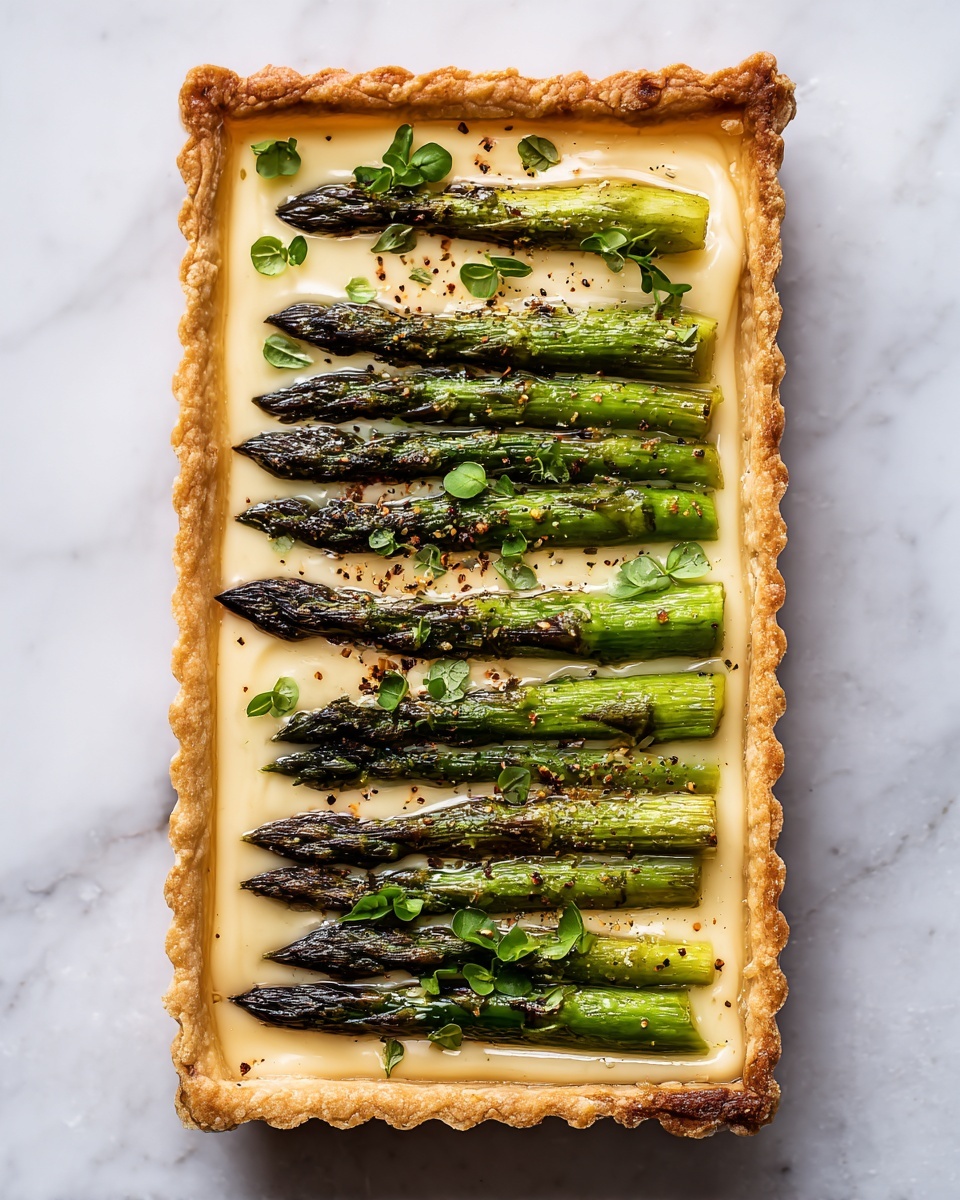 Asparagus and Goat Cheese Tart Recipe - Recipe Image