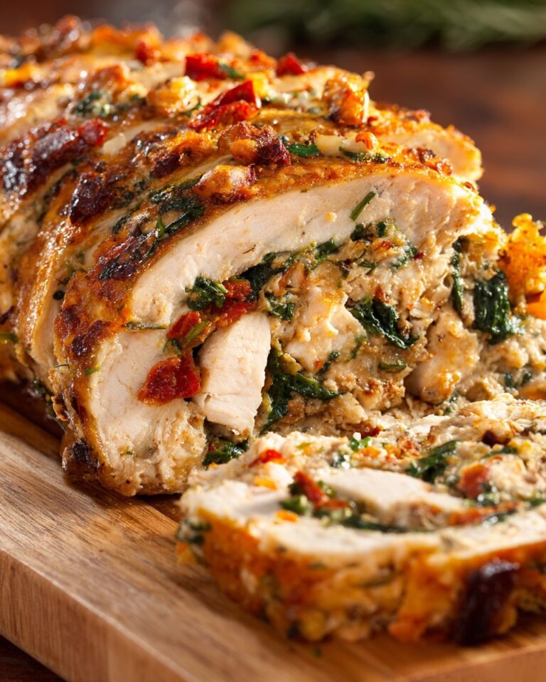 Scalloped Potato Roll with Ground Beef, Spinach, and Cheddar Recipe