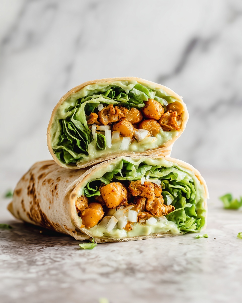 Crunchy Chickpea Caesar Wraps Recipe - Recipe Image