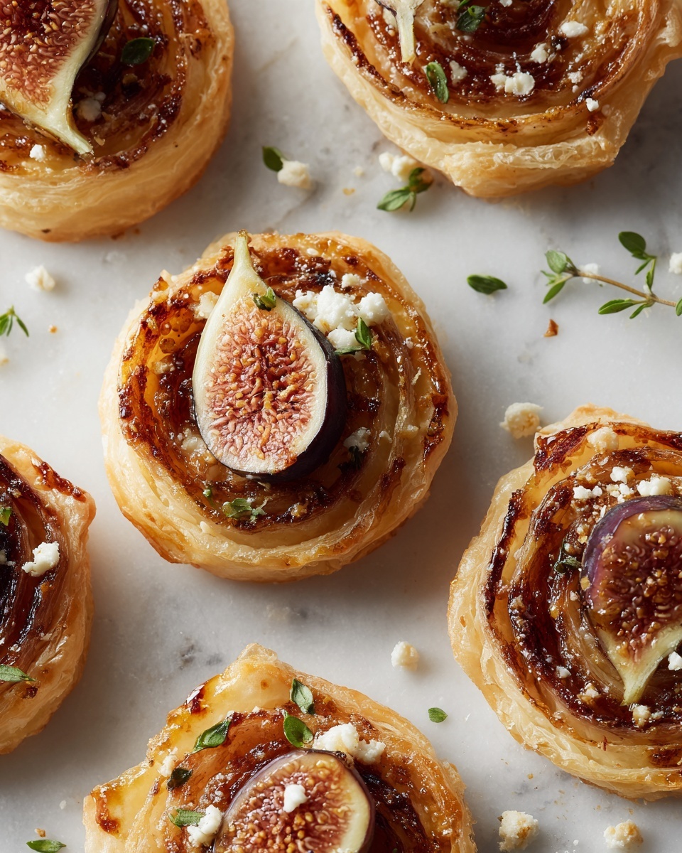 Fig and Goat Cheese Pinwheels Recipe - Recipe Image