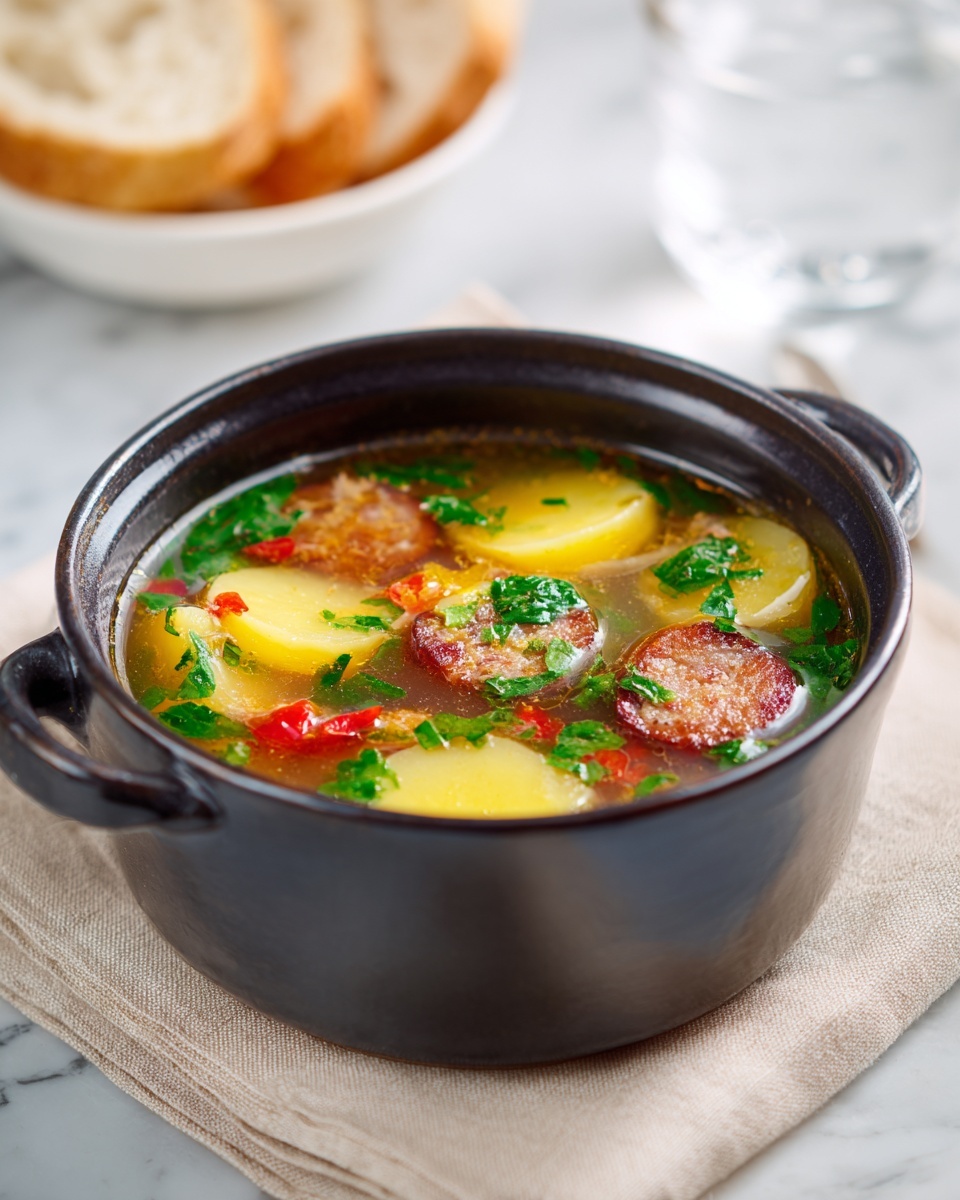 Sausage, Potato and Spinach Soup Recipe - Recipe Image