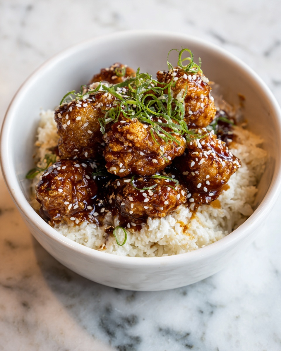 Crispy and Sticky Honey Sesame Chicken Recipe - Recipe Image