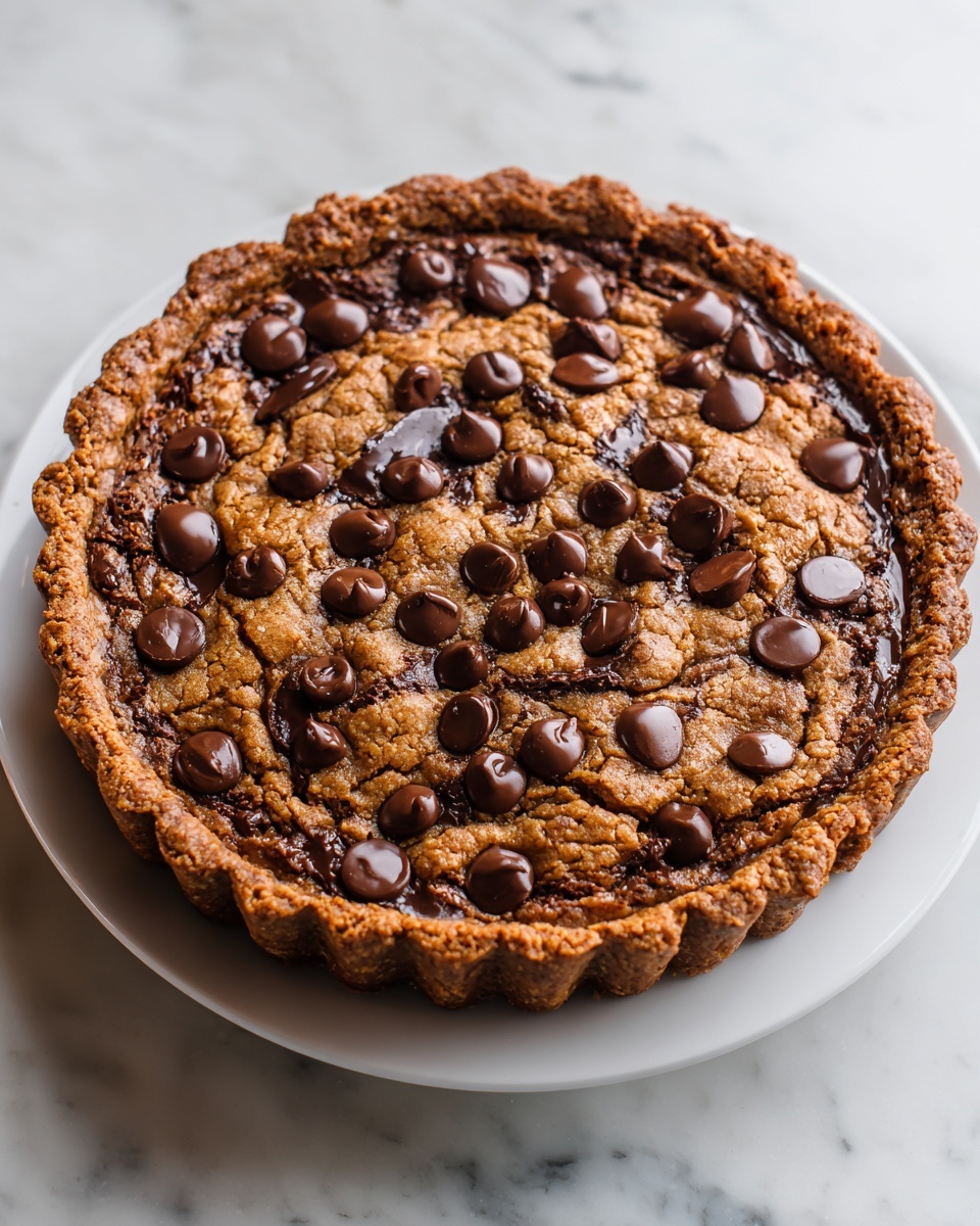 Deep Dish Chickpea Cookie Pie Recipe - Recipe Image