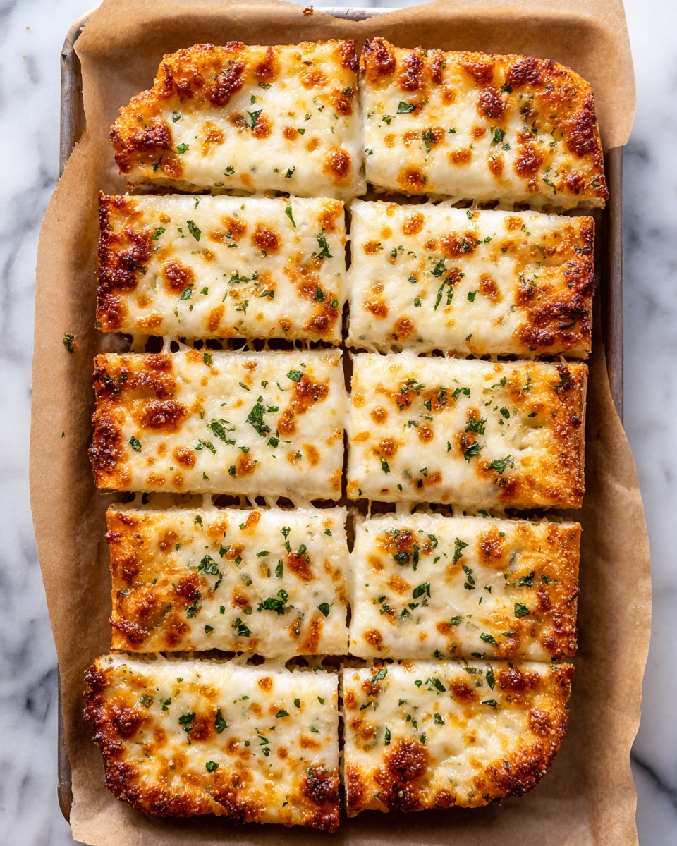 Homemade Cheesy Garlic Breadsticks Recipe - Recipe Image