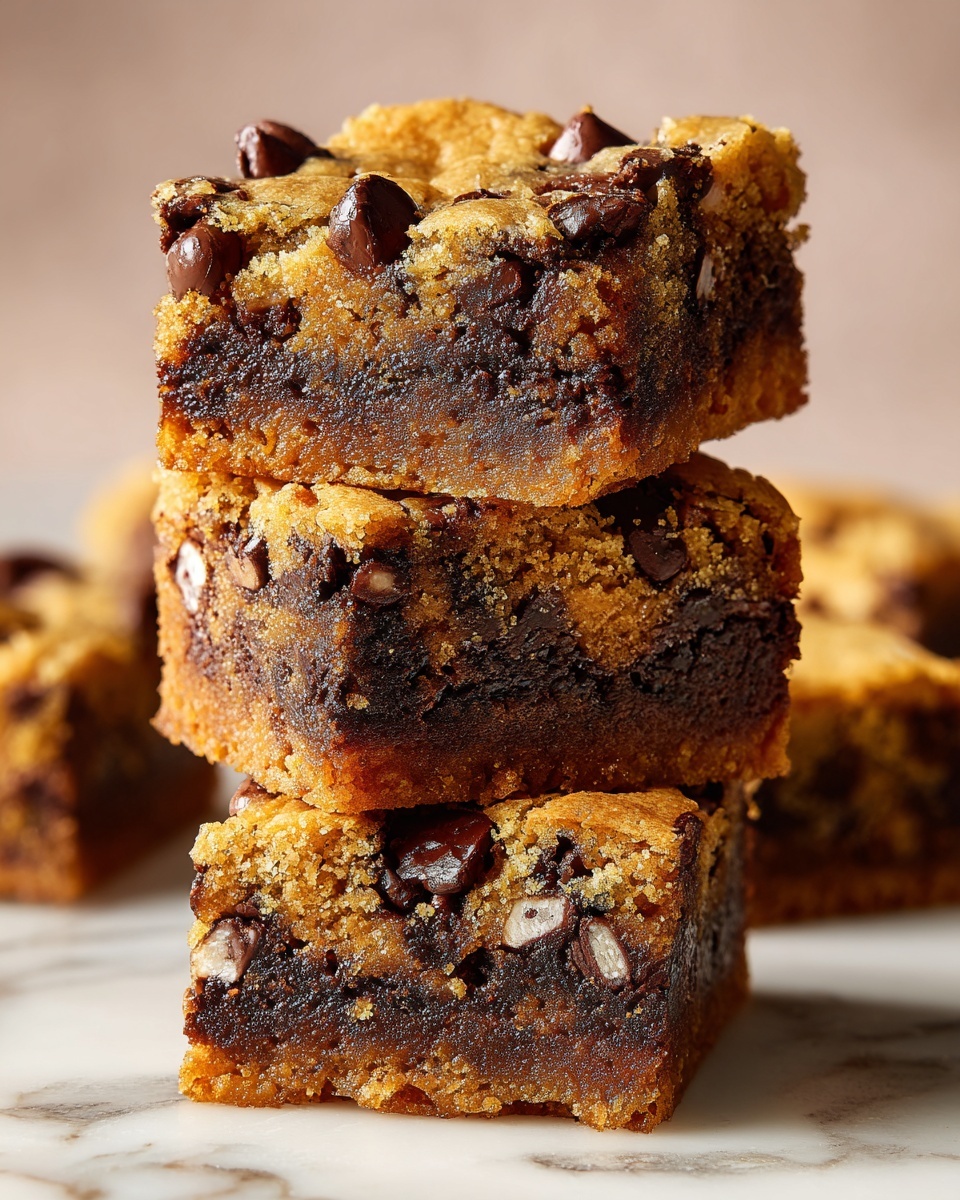 Gooey Chocolate Chip Cookie Bars Recipe - Recipe Image