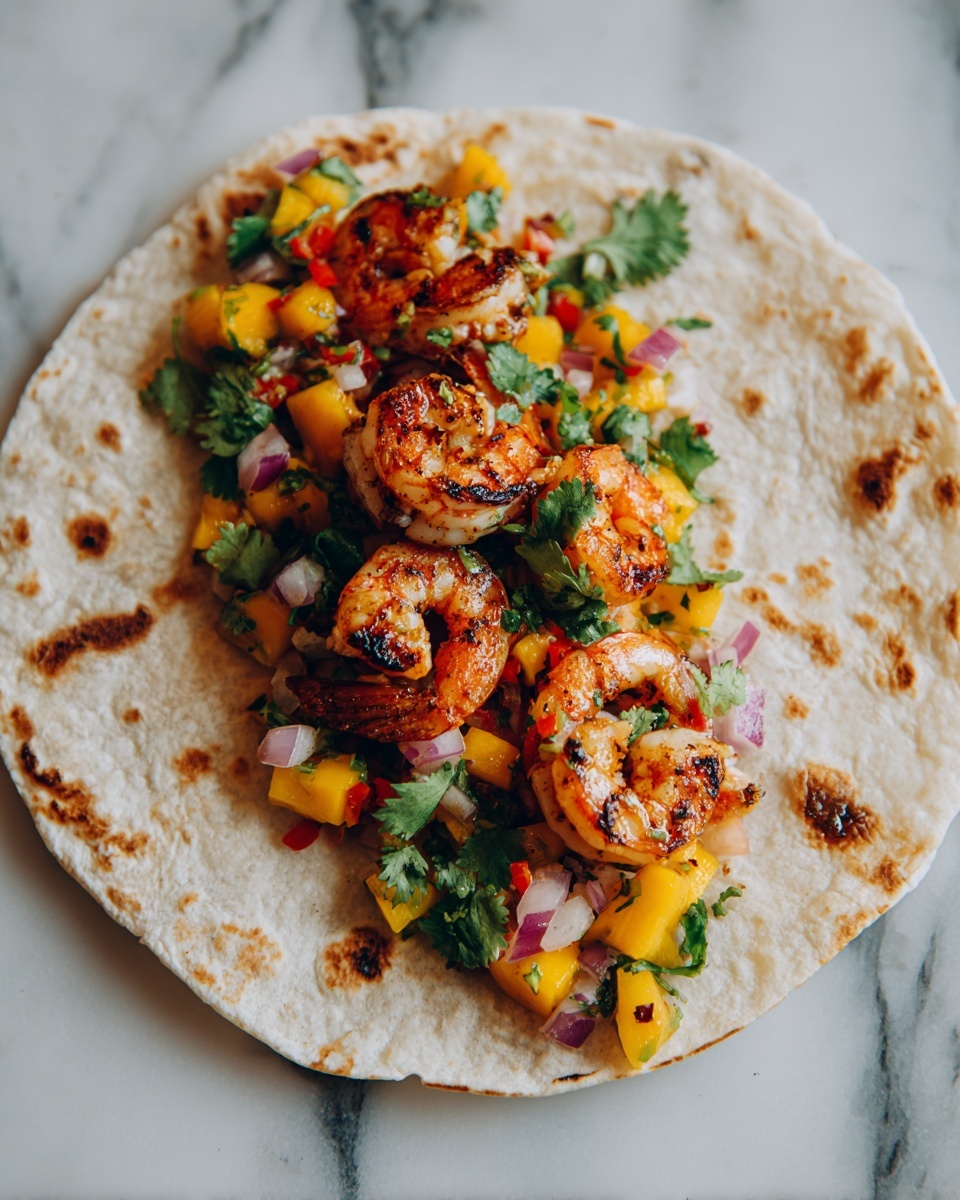 Spicy Shrimp Tacos with Mango Salsa Recipe - Recipe Image