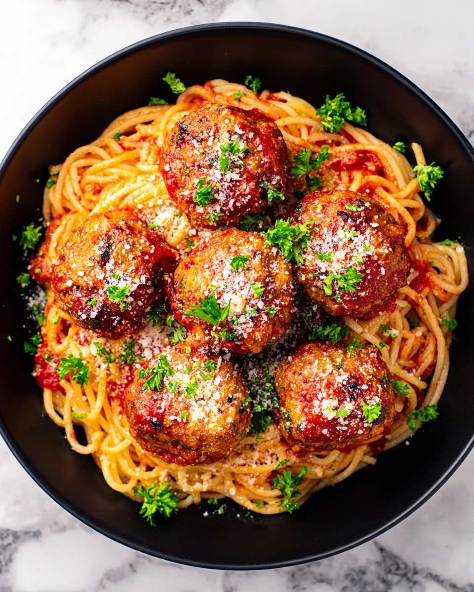 Instant Pot Whole Wheat Spaghetti with Turkey Meatballs Recipe - Recipe Image