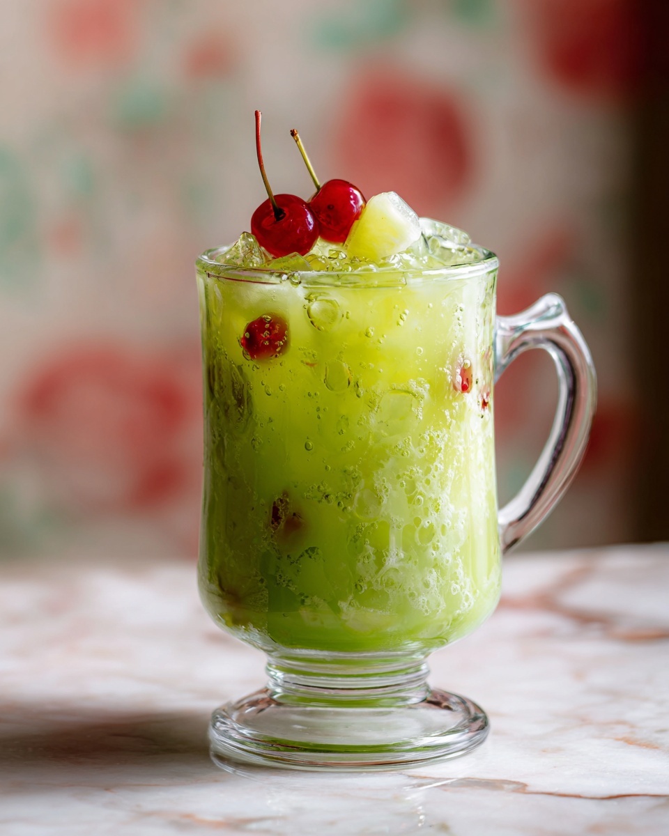 Festive Lime Sherbet Punch Recipe - Recipe Image