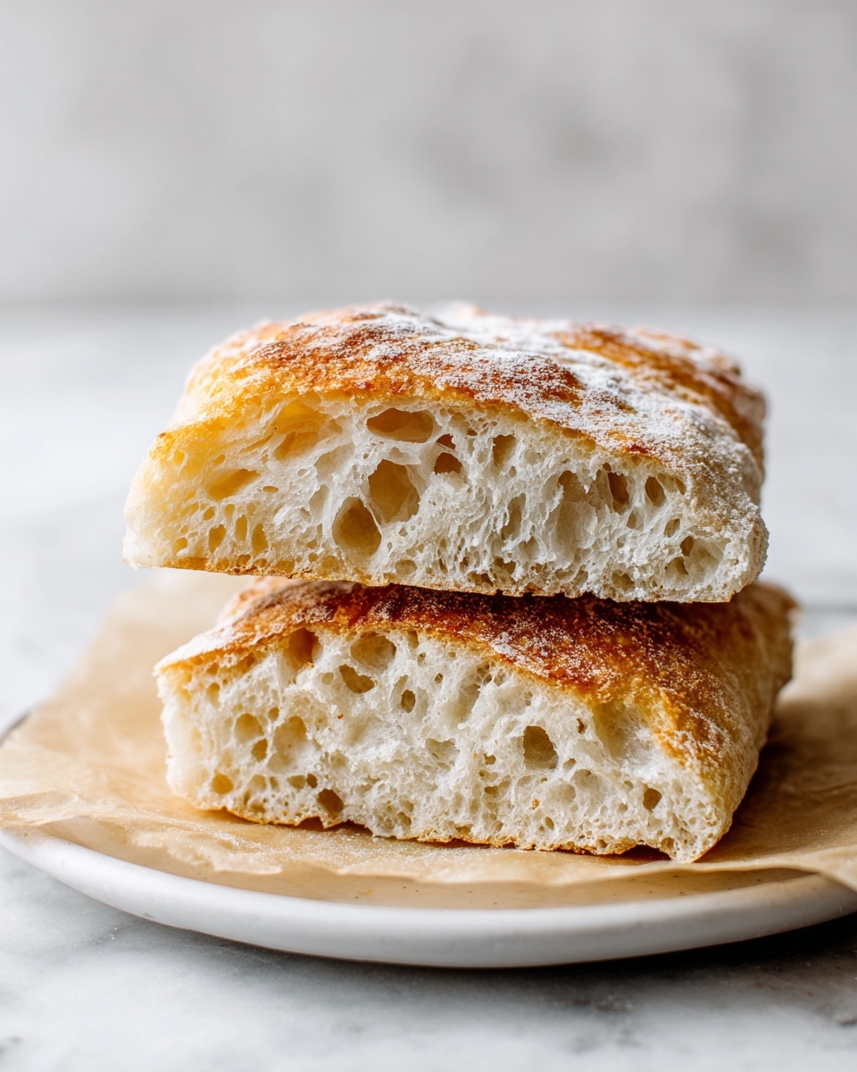 Rustic Italian Crusty Bread Recipe - Recipe Image