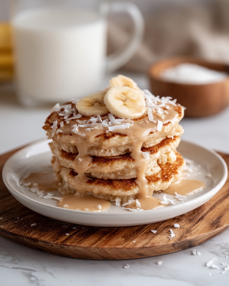 Sweet Coconut Cream Pancakes Recipe - Recipe Image