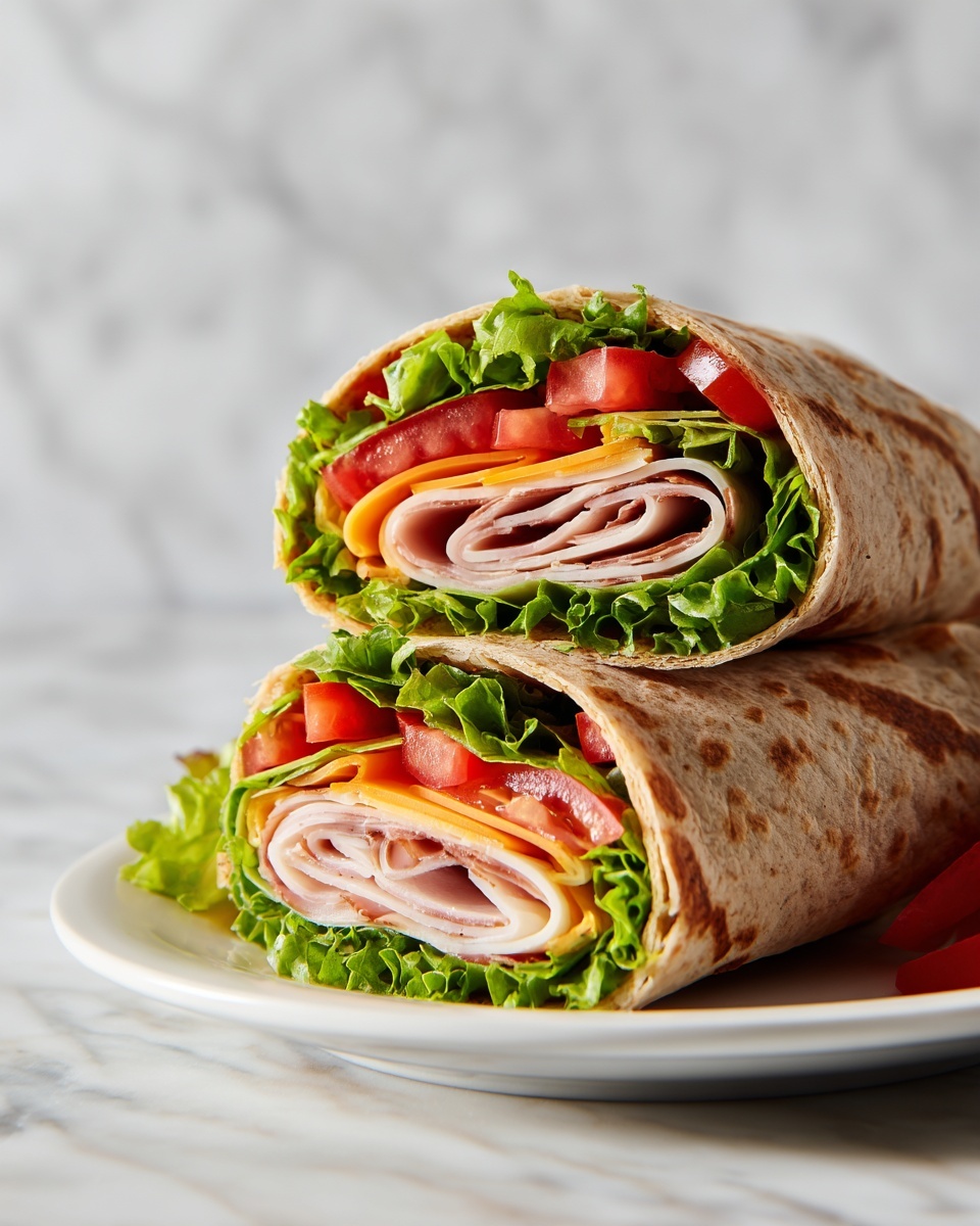 Turkey Ranch Club Wrap Recipe - Recipe Image