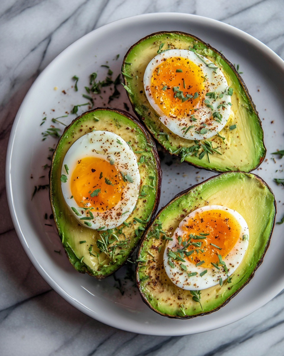 Baked Avocado Eggs with Turkey Slices Recipe - Recipe Image