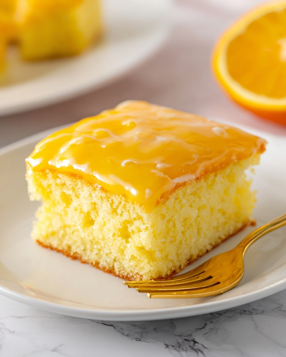 Orange Jello Cake Recipe - Recipe Image