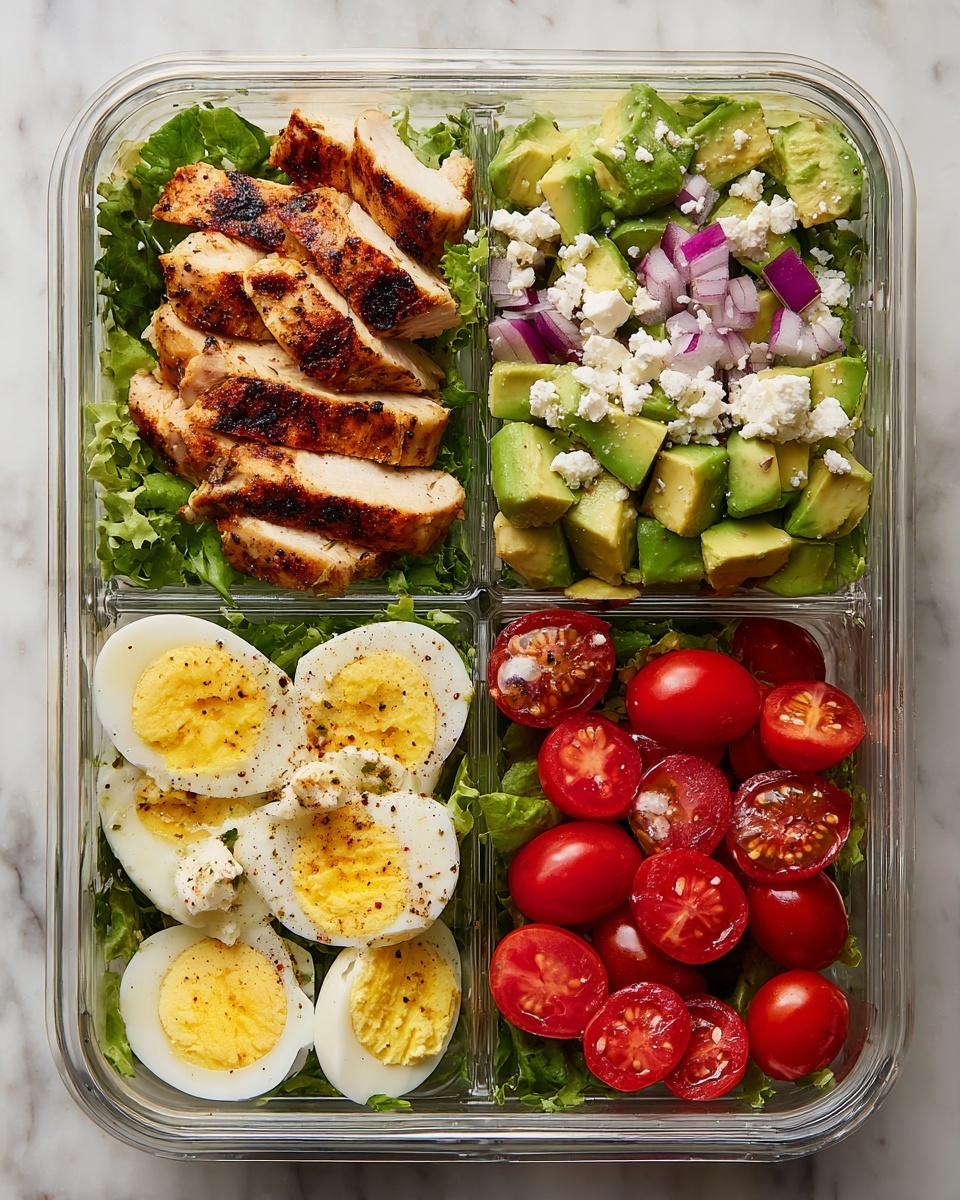 Easy Cobb Salad Meal Prep Recipe - Recipe Image