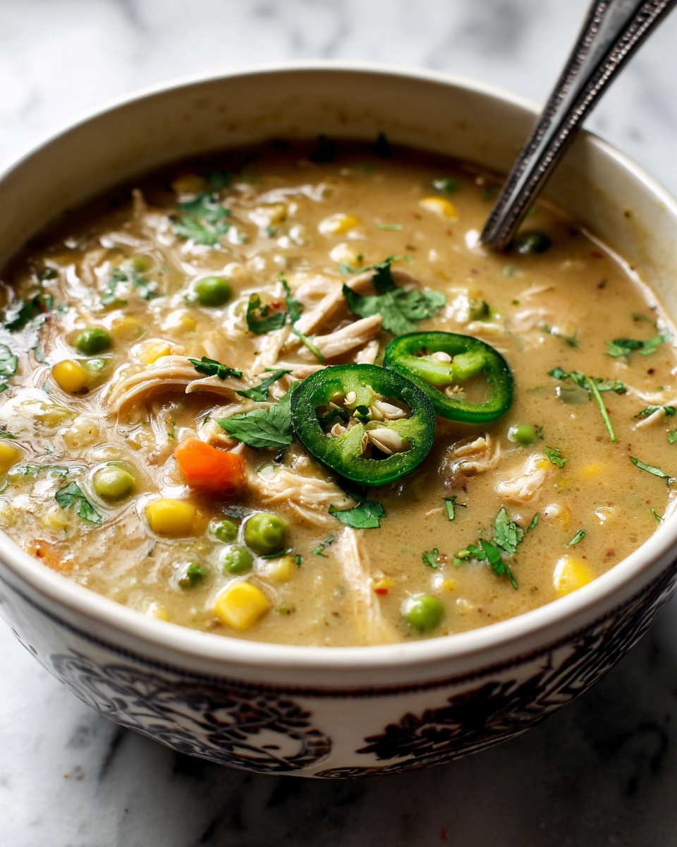 Crock Pot Green Enchilada Chicken Soup Recipe - Recipe Image