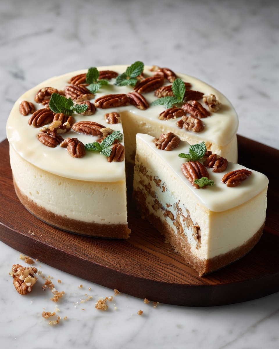 Butter Pecan Cheesecake Recipe - Recipe Image