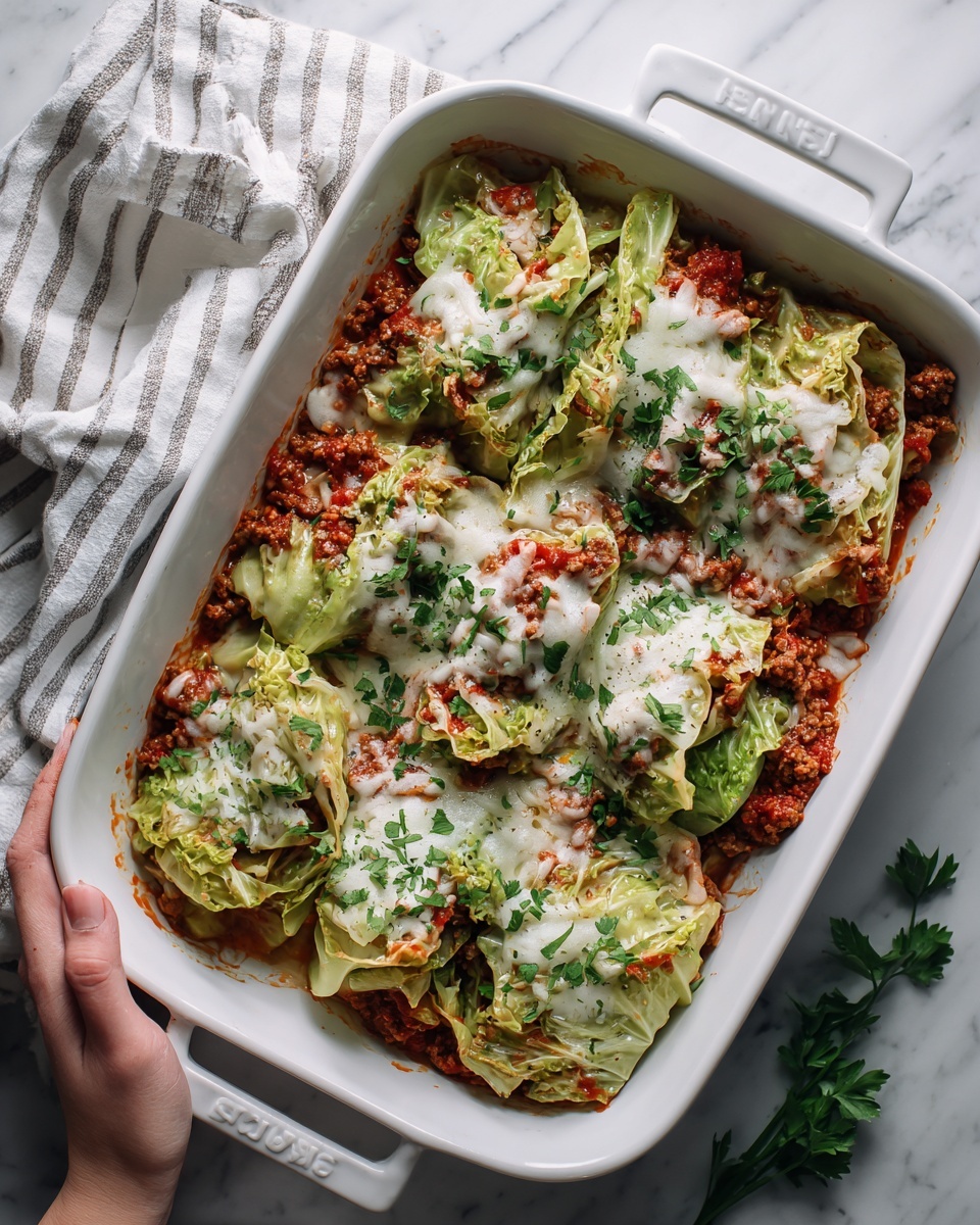 Keto Beef Cabbage Roll Casserole Recipe - Recipe Image