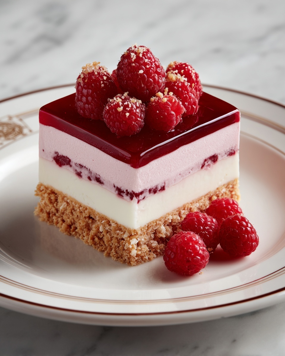 No Bake Raspberry Cheesecake Recipe - Recipe Image