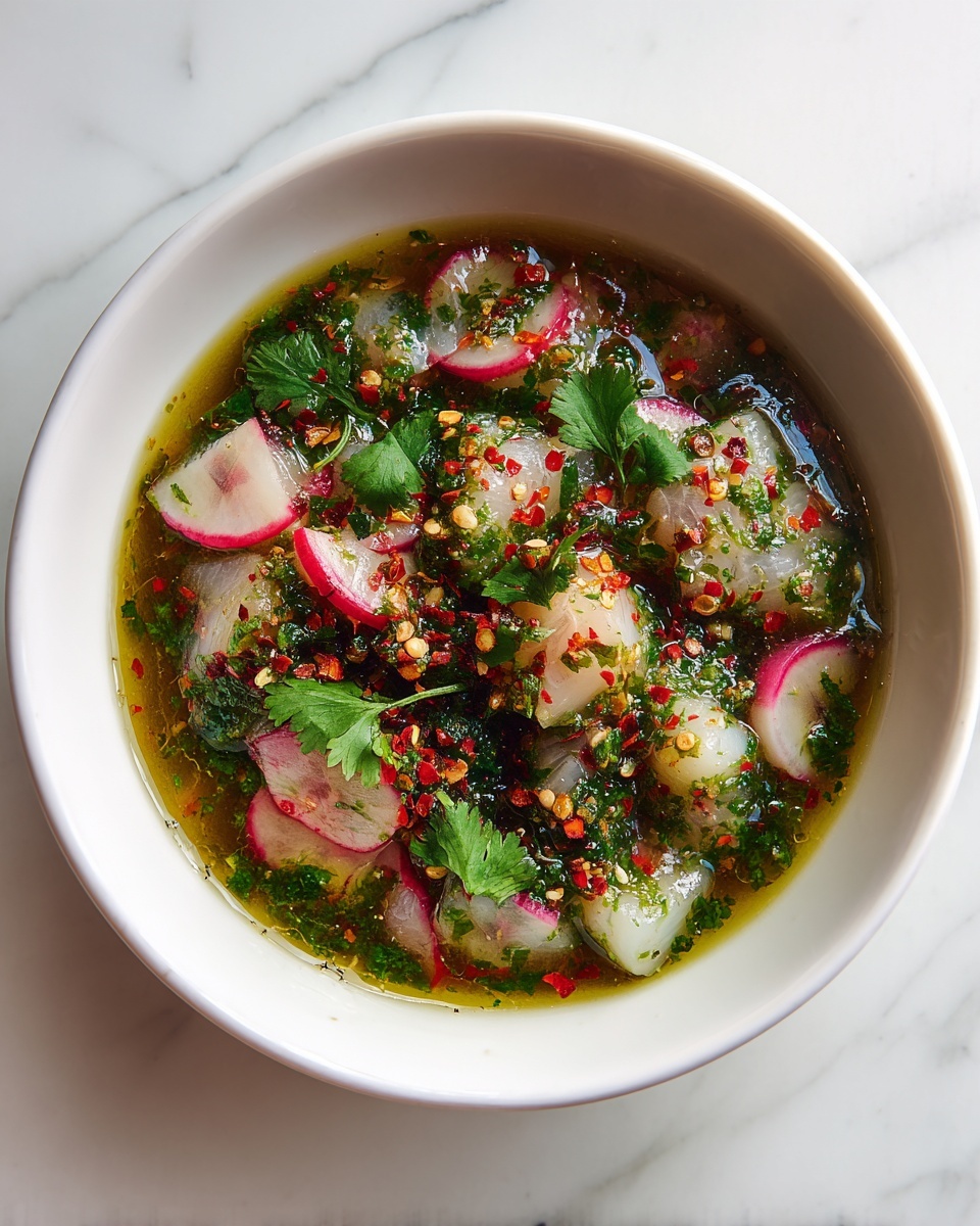 Spicy Shrimp Aguachile with Cucumber, Red Onion, and Avocado Recipe - Recipe Image