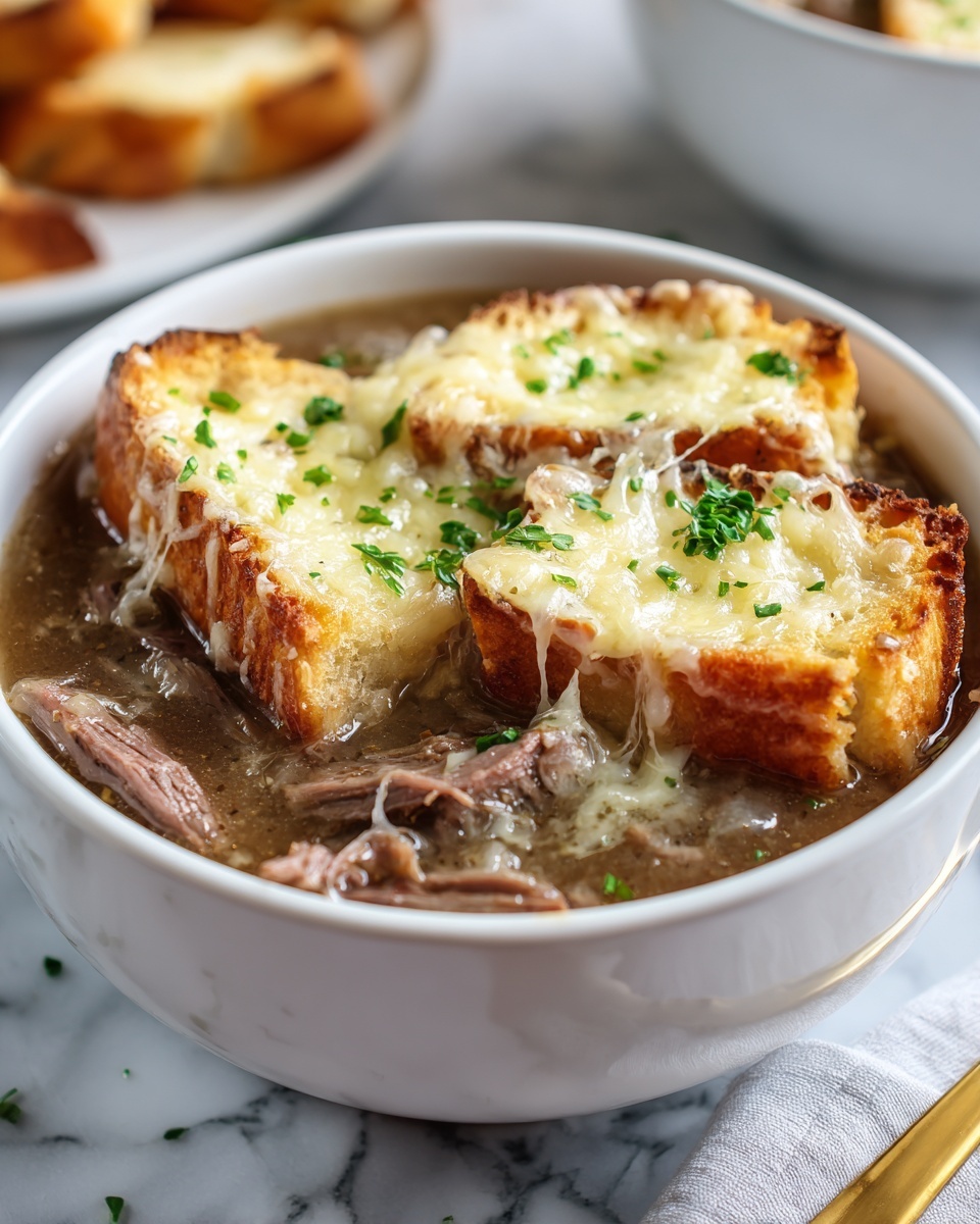 French Onion Beef Short Rib Soup Recipe - Recipe Image