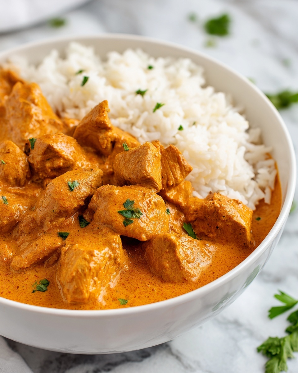 Creamy Smothered Chicken and Rice Recipe - Recipe Image