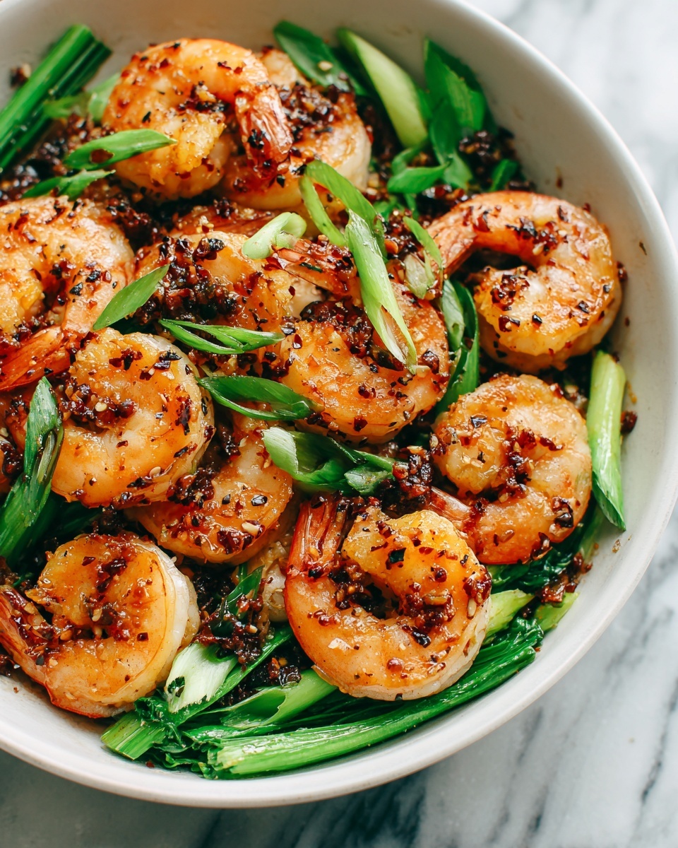 Garlic Shrimp With Chili Crisp Recipe - Recipe Image