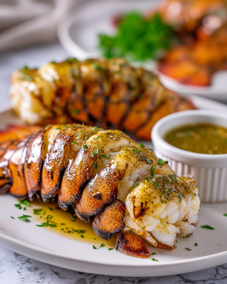 Butter-Basted Broiled Lobster Tails Recipe - Recipe Image
