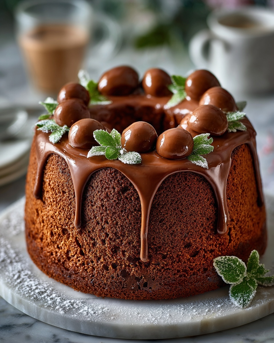 Tender Chocolate Cream Cheese Pound Cake Recipe - Recipe Image