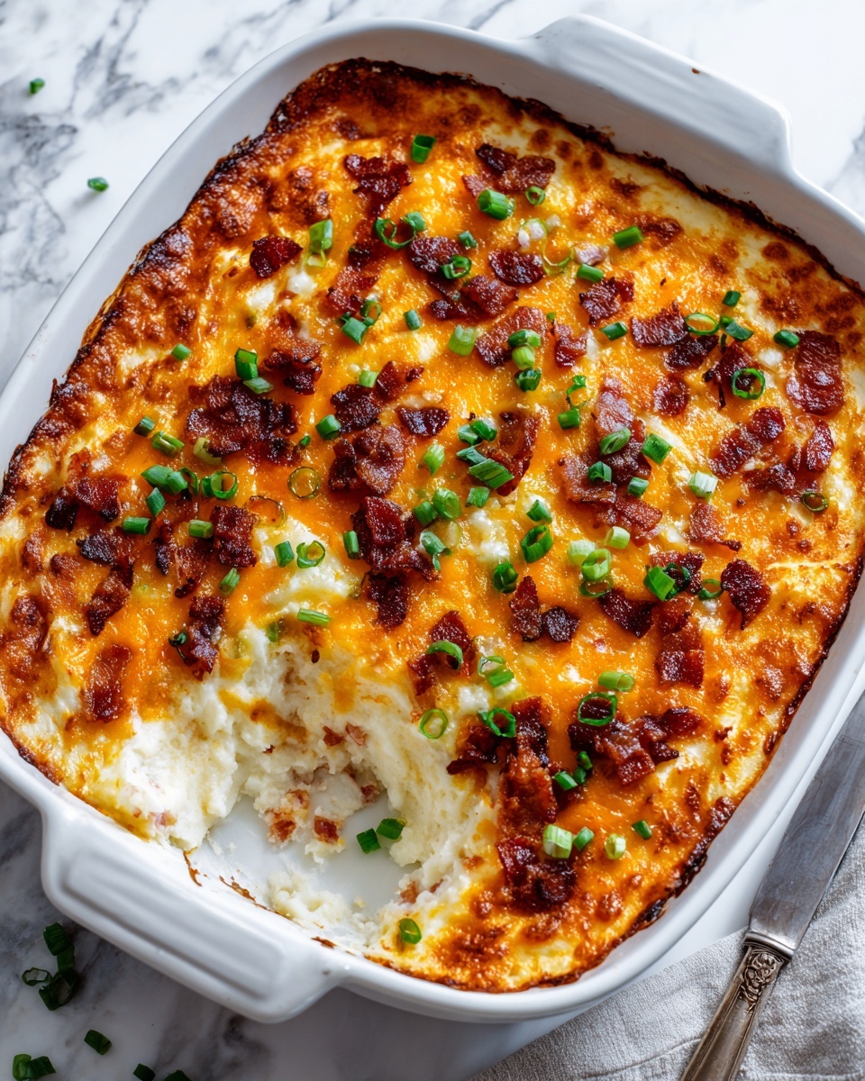 Loaded Mashed Potatoes Casserole: The Ultimate Comfort Food Recipe - Recipe Image