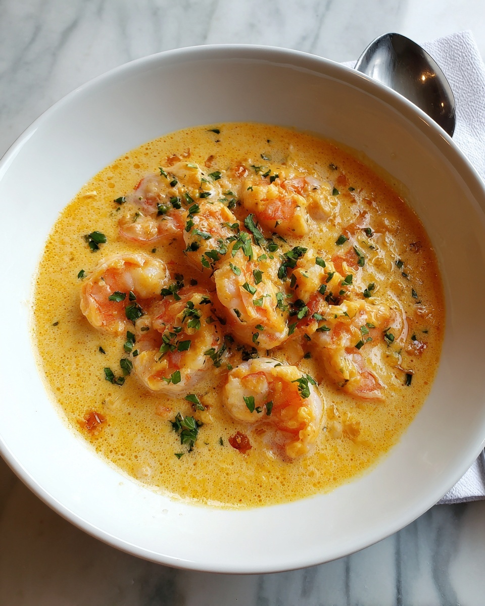 Sautéed Shrimp in Creamy Saffron Sauce Recipe - Recipe Image