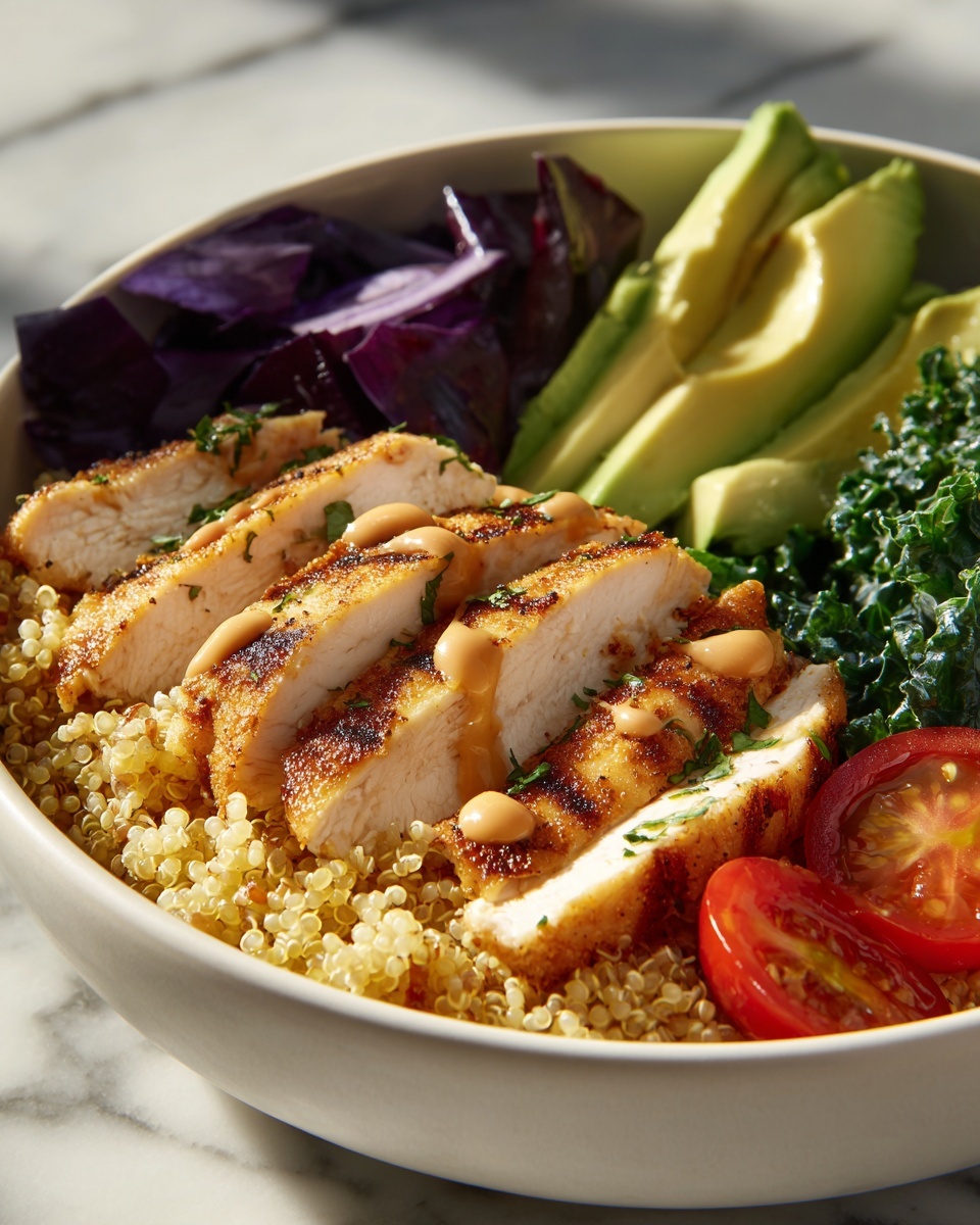 Grilled Chicken and Quinoa Salad Bowl Recipe - Recipe Image