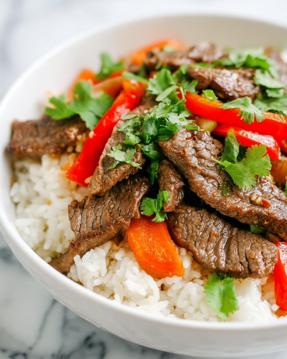 High Protein Steak Fajita Bowl Recipe - Recipe Image
