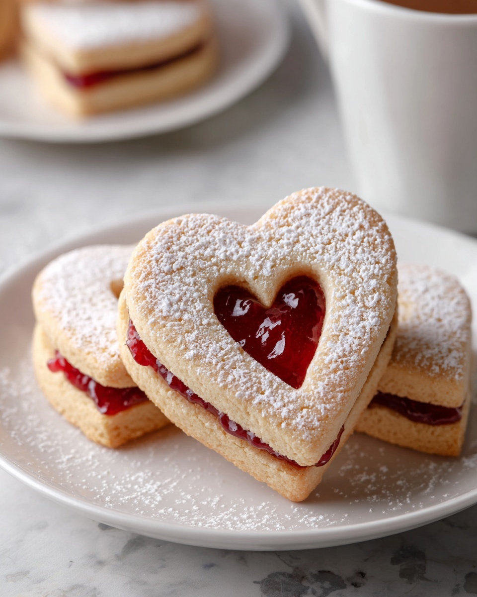 Almond Heart Cookies Recipe - Recipe Image