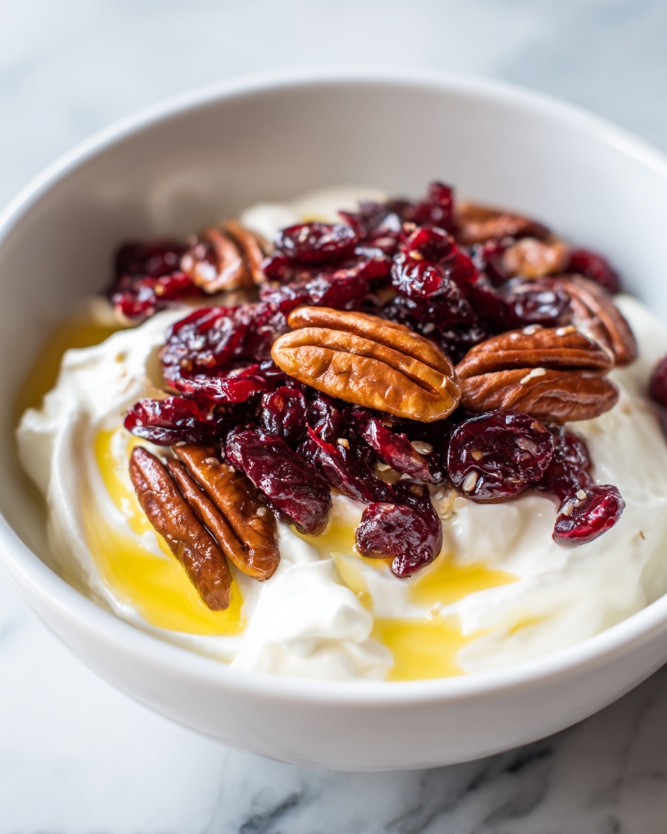 Whipped Goat Cheese with Cranberries and Candied Pecans Recipe - Recipe Image