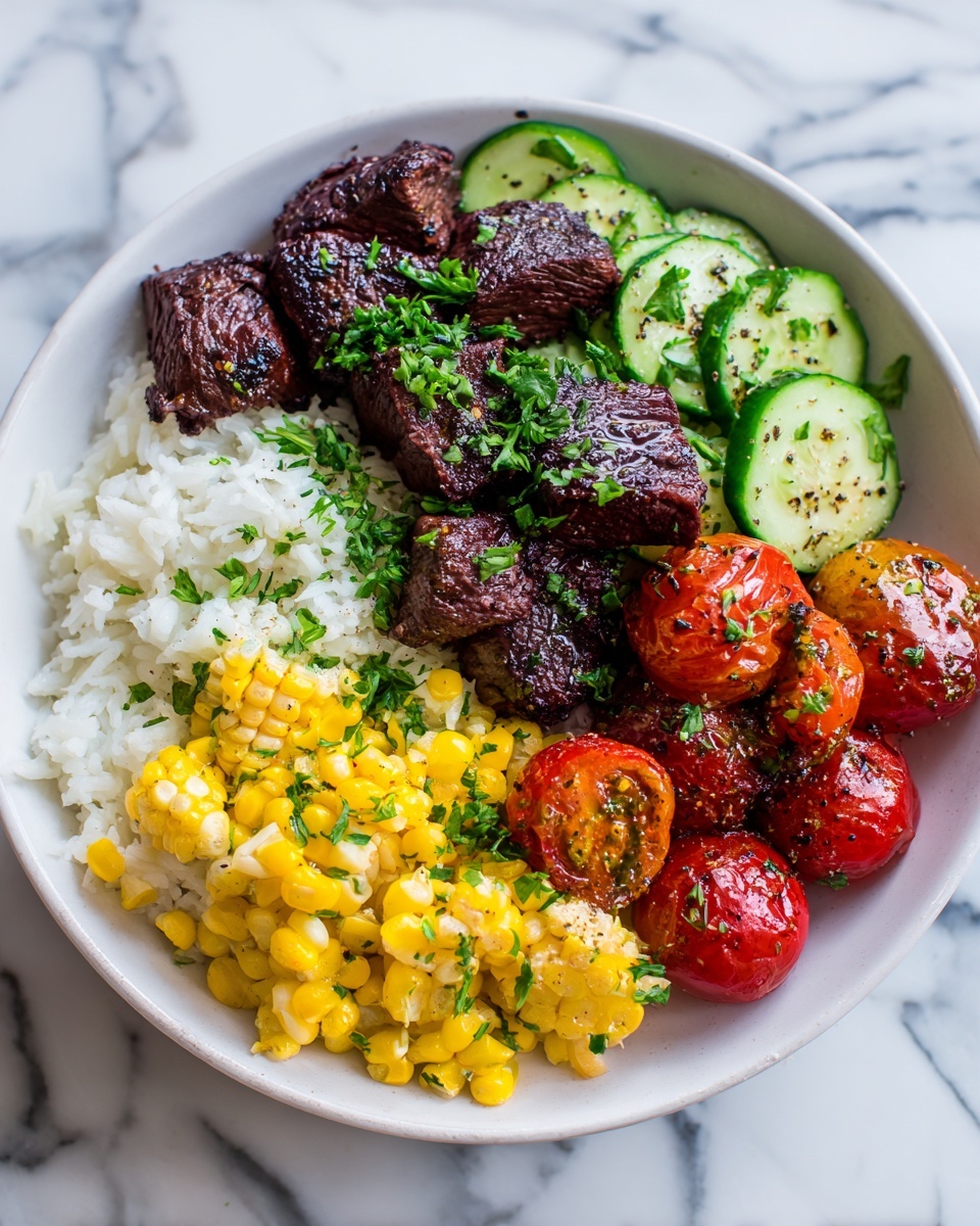 Mediterranean Steak Bowls Recipe - Recipe Image