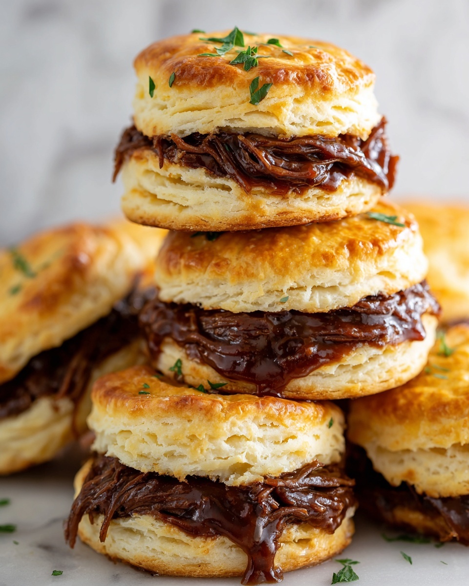 French Dip Stuffed Biscuits Recipe - Recipe Image