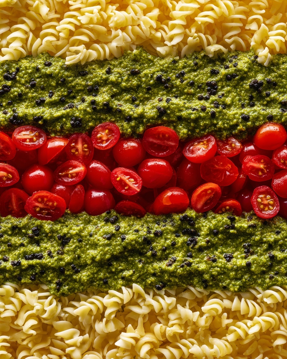 Holiday Pesto Pasta Salad Recipe - Recipe Image