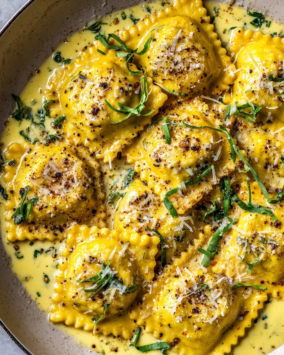 Creamy Lemon Herb Butter Ravioli Recipe - Recipe Image