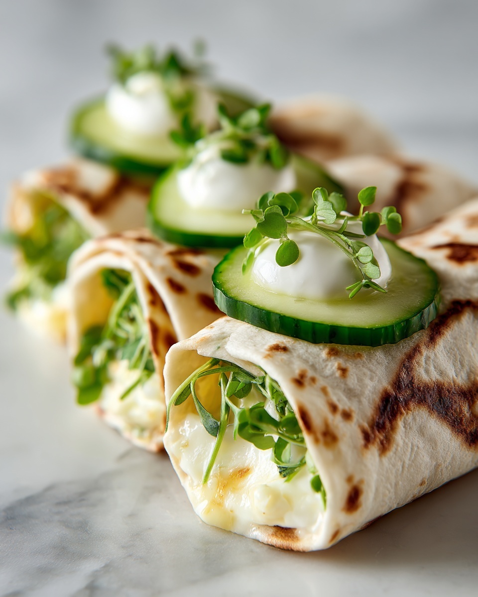 Crispy Cucumber Feta Wraps Recipe - Recipe Image
