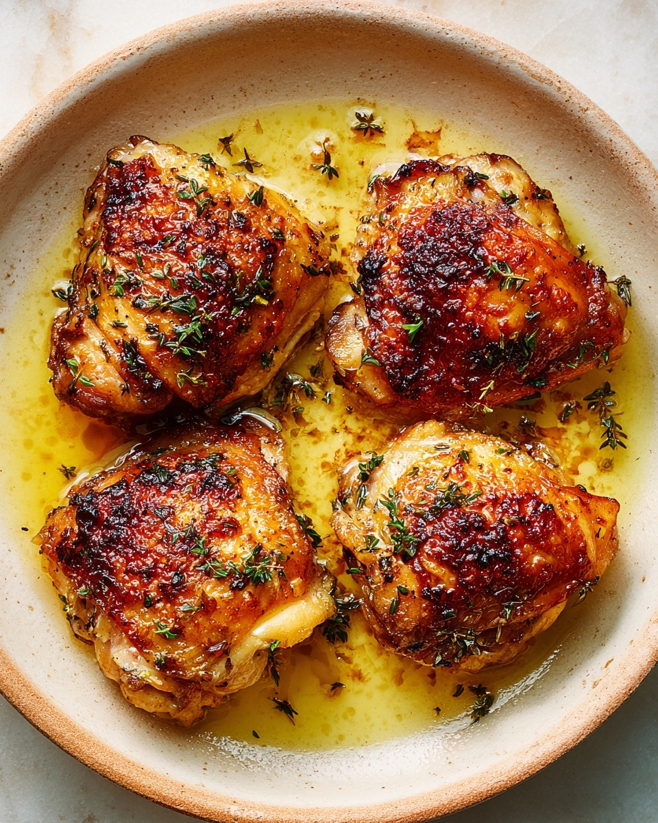 Garlic Butter Chicken Thighs Recipe - Recipe Image