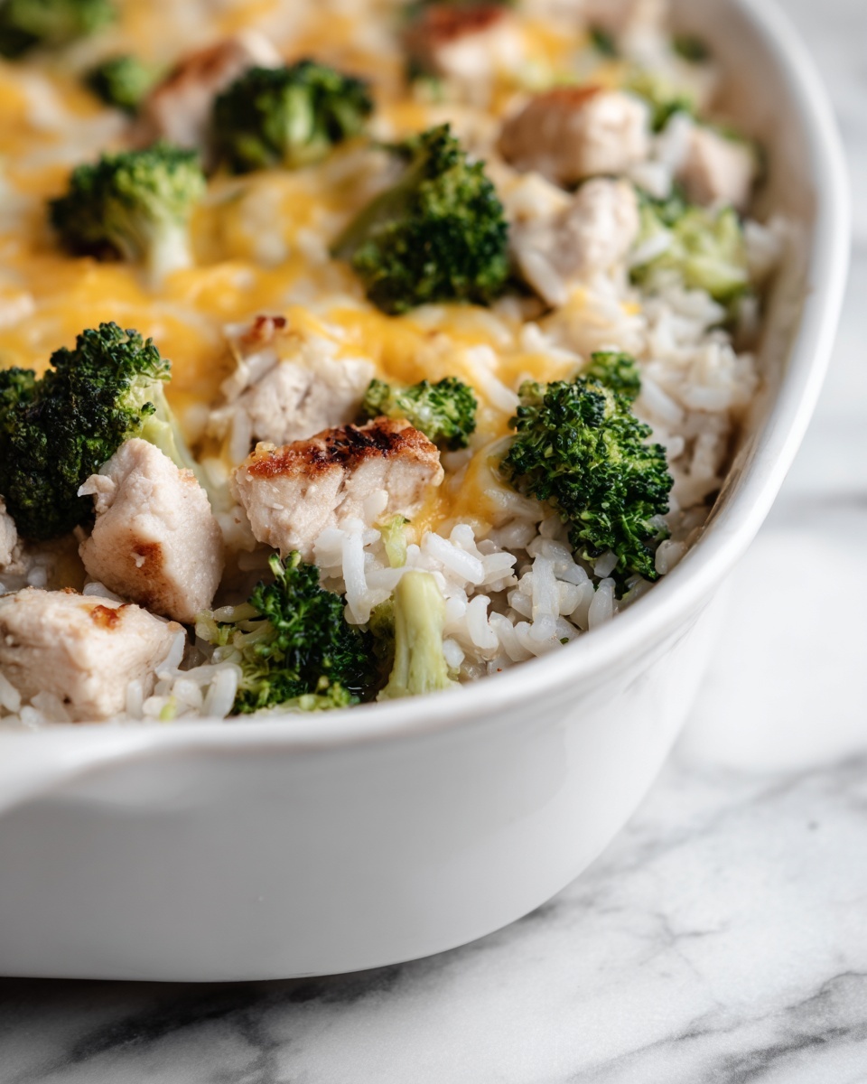Easy Cheesy Chicken Broccoli Rice Casserole Recipe - Recipe Image