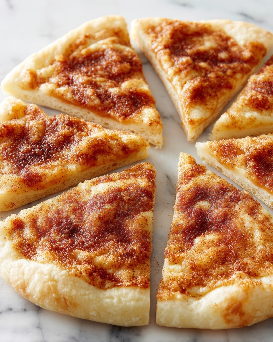 Cinnamon-Sugar Crescent Roll Pizza Recipe - Recipe Image