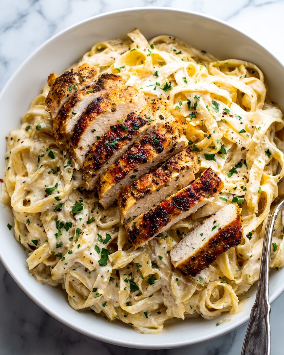 Blackened Chicken Alfredo Recipe - Recipe Image