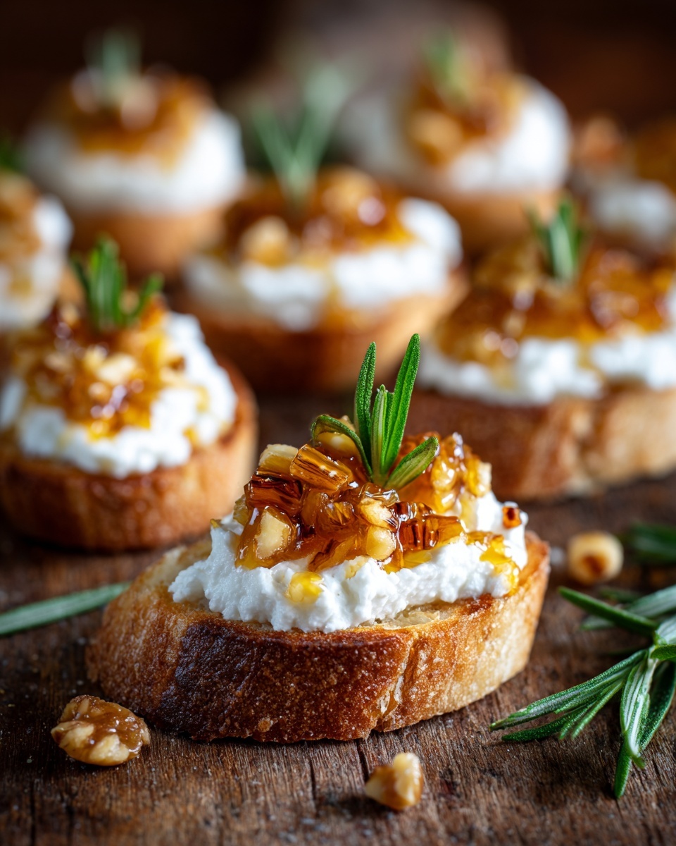 Whipped Feta Crostini with Hot Honey Recipe - Recipe Image